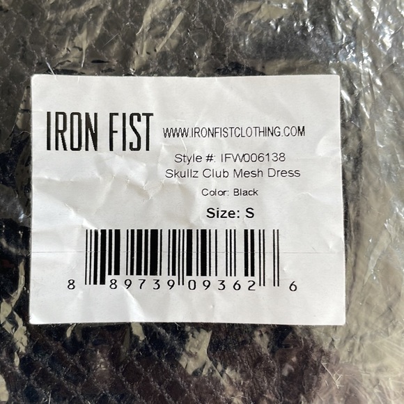 Iron Fist Black Mesh Overlay Dress - Picture 8 of 8